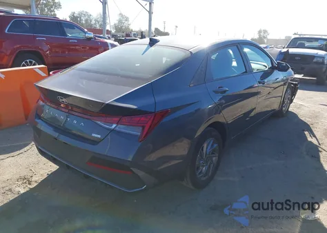 2025 Hyundai Elantra Hybrid Blue from USA, damaged, VIN KMHLM4DJ4SU138014